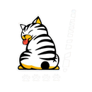 Quirky Cat Wiper Decal