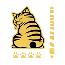 Quirky Cat Wiper Decal