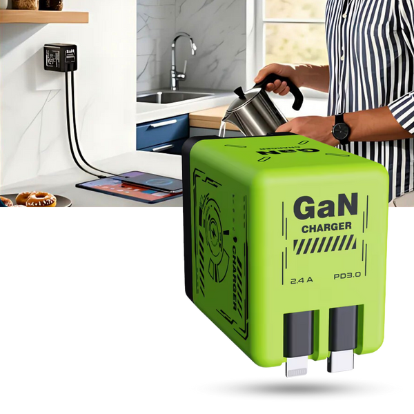 Retractable Cable Dual Charger