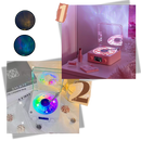 Retro-Style Waves Vinyl Player