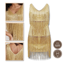 Sequin V-Neck Slip Dress