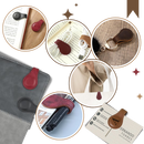 Sleek Personalized Magnetic Leather Bookmark