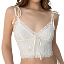 Soft Stylish Lace Trim Crop Top