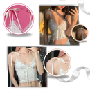 Soft Stylish Lace Trim Crop Top