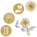 Sunflower Spinner Ring
