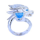 Unique Handmade Silver Dragon Ring