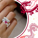 Unique Handmade Silver Dragon Ring