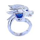 Unique Handmade Silver Dragon Ring