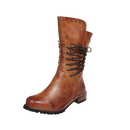 Vintage PU Leather Ankle Boots