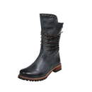 Vintage PU Leather Ankle Boots