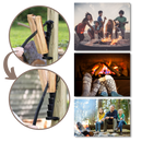 Wall-Mounted Firewood Kindling Splitter