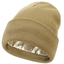 Warm Knit Satin Lined Beanie