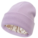 Warm Knit Satin Lined Beanie