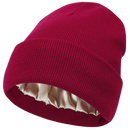 Warm Knit Satin Lined Beanie